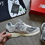 Чоловічі кросівки New Balance 2002R Protection Pack 'Rain Cloud'  замша весна-осінь. Живе фото, фото 7