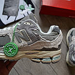 Чоловічі кросівки New Balance 2002R Protection Pack 'Rain Cloud'  замша весна-осінь. Живе фото, фото 9