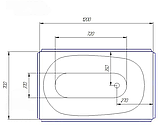 Акрилова ванна Redokss San RAVENNA 1200x700, фото 5