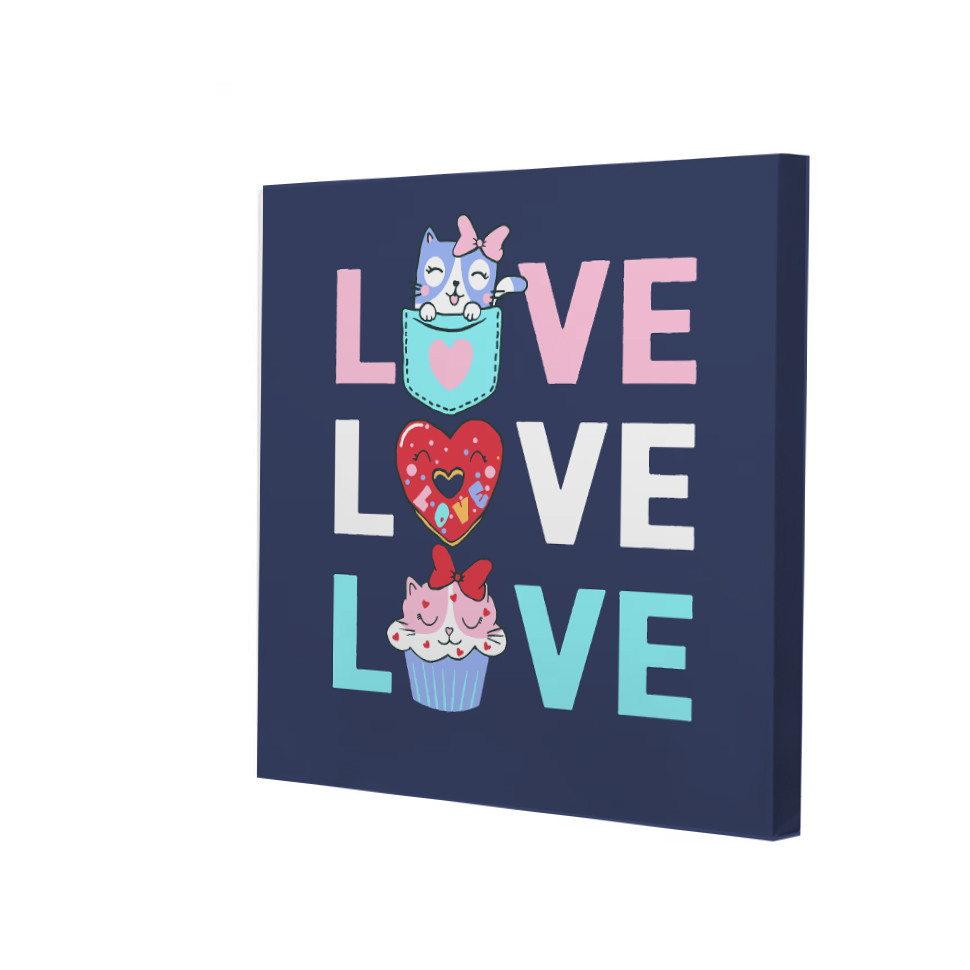 Картина за номерами Riviera Blanca Love Love Love 25x25 см (RB-1035)