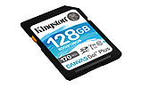 Карта пам'яті SDXC (UHS-1 U3) Kingston Canvas Go Plus 128Gb class 10 V30 (R170MB/s, W90MB/s) (SDG3/128GB), фото 3