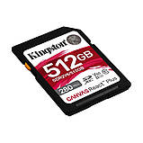 Карта пам'яті SDXC (UHS-II U3) Kingston Canvas React Plus 512Gb class 10 V60 (R280MB/s, W150MB/s) (SDR2V6/512GB), фото 4