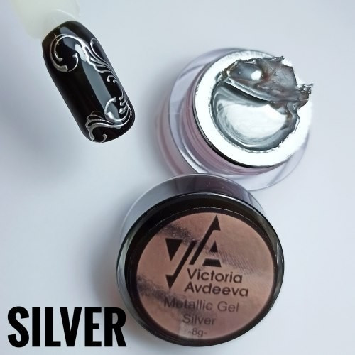 Гель фарба Victoria Avdeeva Metallic Gel Silver 8 мл