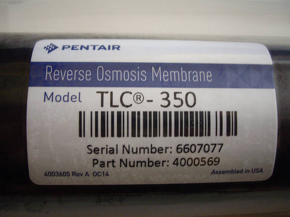 Мембрана TLC-350 ORIGINAL (FRO360-M) для системи зворотного осмосу GE MERLIN і Pentair Water PRF-RO, фото 3