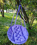 Гойдалки для дому, Круглі гойдалки для дачі, навантаження 200 кг, Гойдалки дитячі для будинку підвісні, діаметр 95 см, фото 7