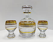 Набір для коньяку Mig Crystal gold 6+1