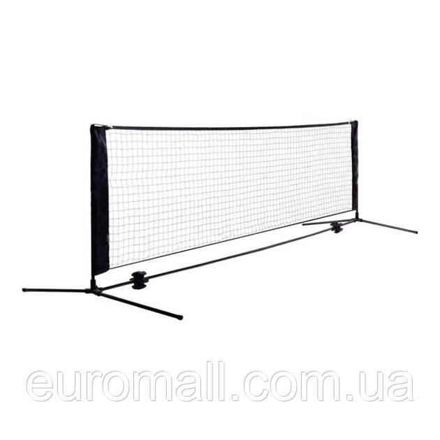 Сітка для тінісбола Meta Soccer Tennis Net чорний 6х1 м 1500612850, Чорний, Розмір (EU) — 1SIZE