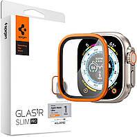 Захисне скло Spigen для Apple Watch Ultra (49mm) - Glas.tR Slim Pro (1шт), Orange (AGL06162)