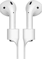 Тримач (на шию) для AirPods 2/1 Baseus Earphone Strap, Grey White (ACGS-A0G)