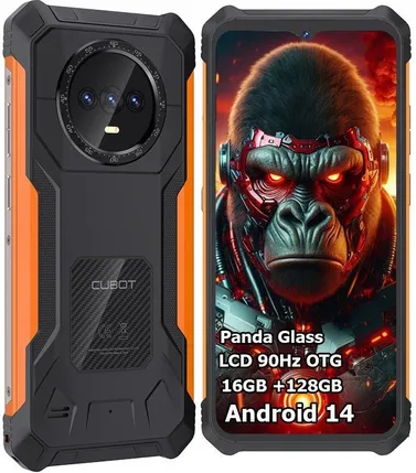 Смартфон Cubot KingKong ES 6/128GB 6.56" 90Hz T606 Octa-Core Android 14 + стекло