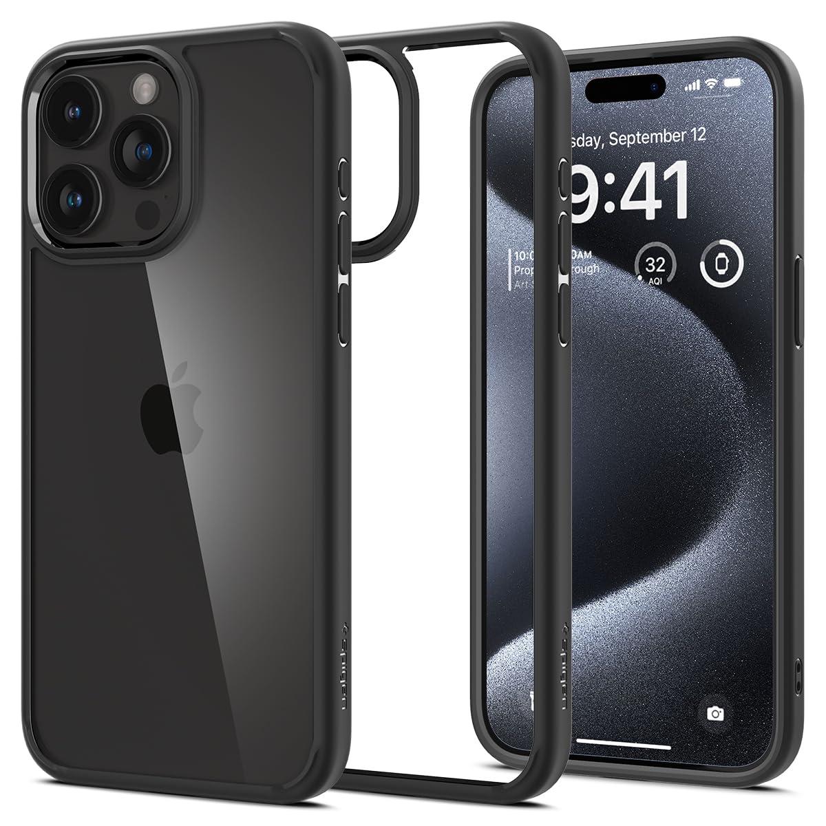 Чохол Spigen для iPhone 15 Pro - Ultra Hybrid, Matte Black (ACS06713), фото 1