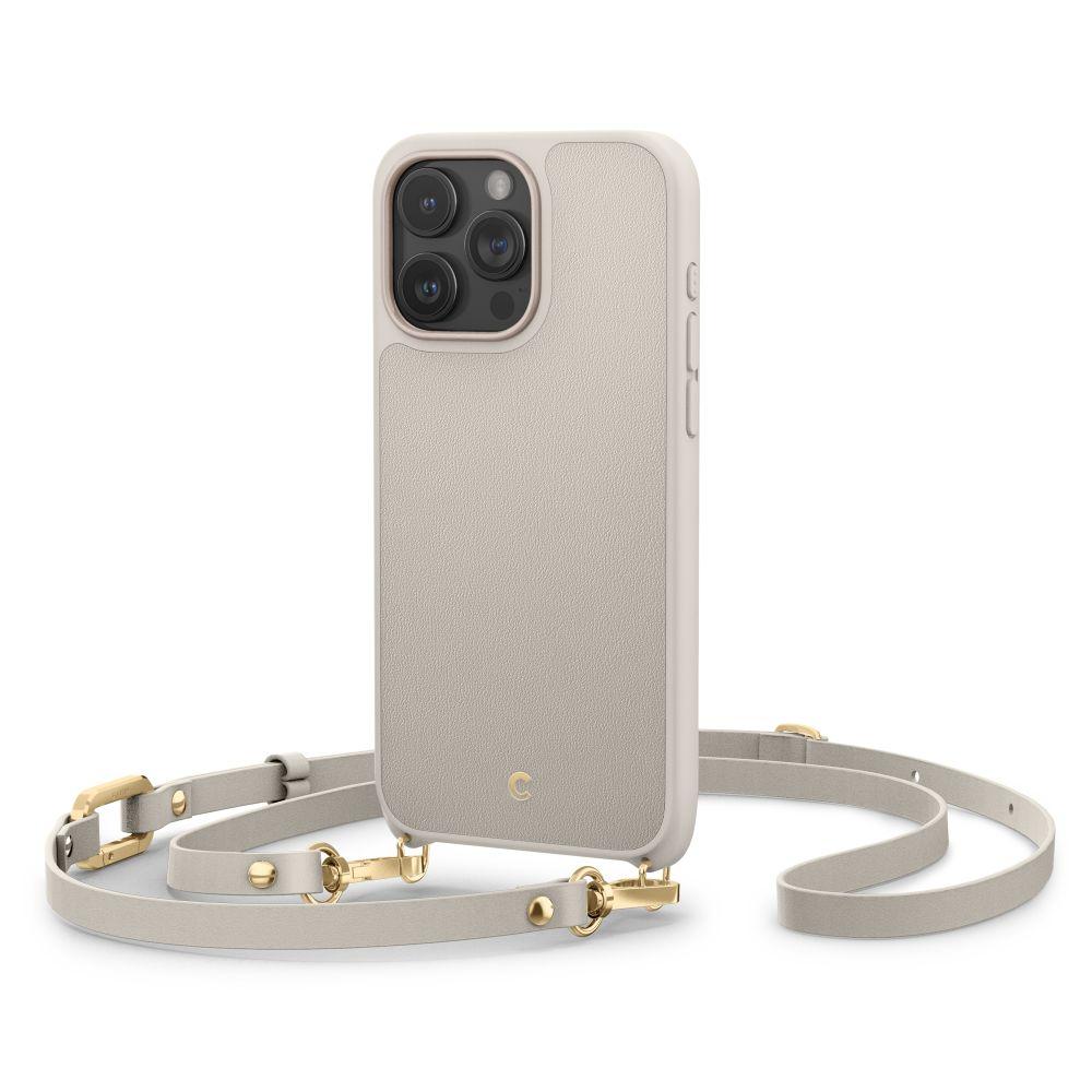 Чохол Spigen для iPhone 15 Pro - Cyrill, Classic Charm Mag, з ремінцем, Cream (ACS06774)
