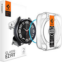 Захисне скло Spigen для Galaxy Watch 6 Classic (43mm) - EZ FiT GLAS.tR (2шт), Clear (AGL07067)