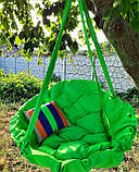 Крісло-гойдалка діаметр 95 см, Підвісна гойдалка для дітей та дорослих, Гойдалка кругла, Садова гойдалка купити, фото 3
