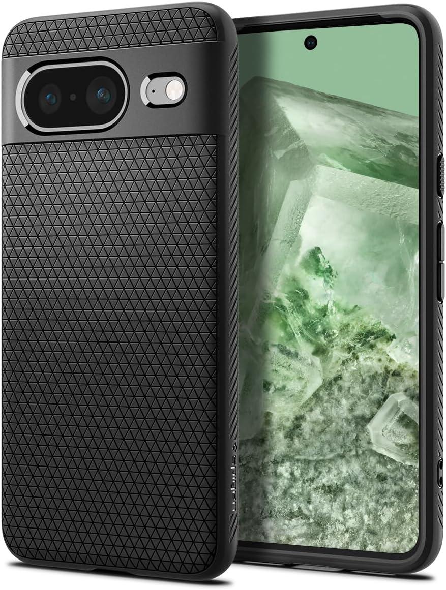 Чохол Spigen для Pixel 8 - Liquid Air, Matte Black (ACS06274)