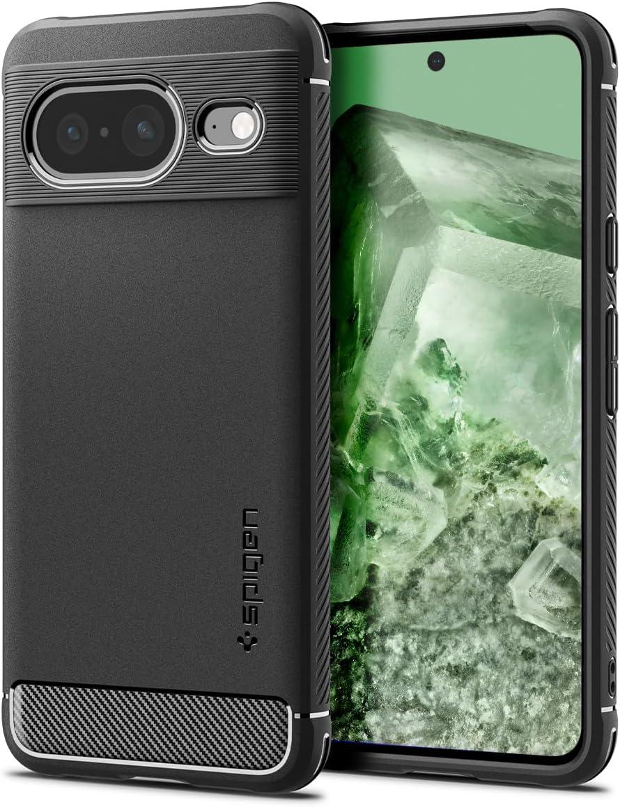Чохол Spigen для Pixel 8 - Rugged Armor, Matte Black (ACS06277)