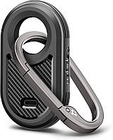 Чохол - брелок Spigen для Samsung Galaxy SmartTag 2 - Rugged Armor, Matte black (ACS06271)