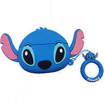 Чохол для AirPods 3 - Стич (Stitch) 3D Синій, силіконовий