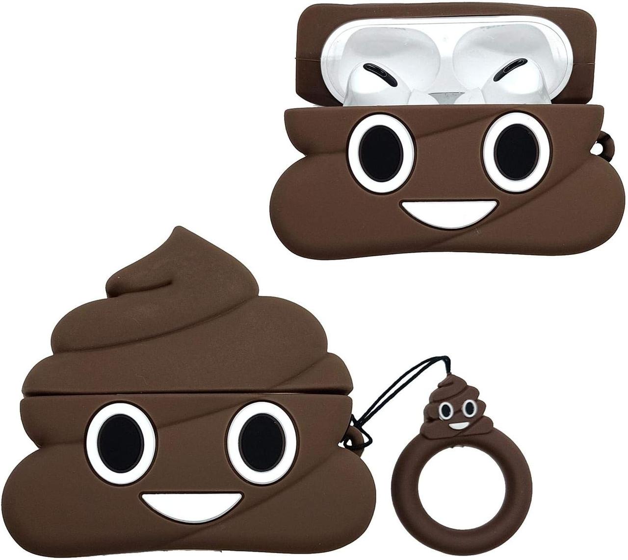 Чохол для AirPods Pro 2/1 (3D) - Poop Emoji