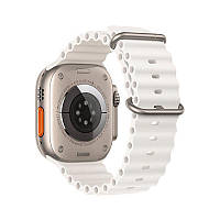 Ремінець Apple Watch Hoco iWatch WA12 Original Marine 2-buckle Silicone 42-49mm, White (789518)