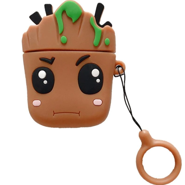 Чохол для AirPods 2/1 series - Groot (3D), силіконовий