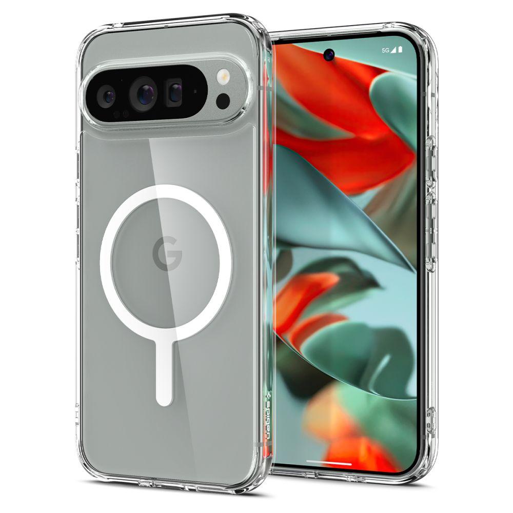 Чохол Spigen для Pixel 9 Pro XL - Ultra Hybrid Metal Ring (MagFit), White (ACS07720)