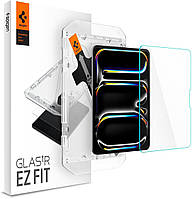 Захисне скло Spigen для iPad Pro 11" (2024) - EZ FIT GLAS.tR (1 шт), Clear (AGL07788)