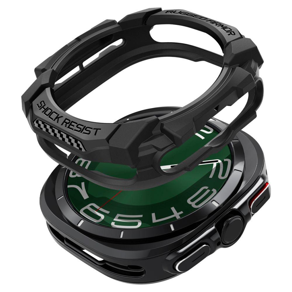 Чохол Spigen для Galaxy Watch Ultra (47mm) - Rugged Armor, Matte Black (ACS08426)