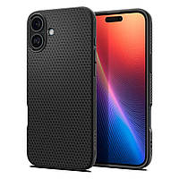 Чохол Spigen для iPhone 16 - Liquid Air, Matte Black (ACS08194)
