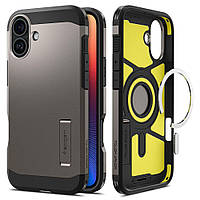 Чохол Spigen для iPhone 16 - Tough Armor AI (MagFit), Gunmetal (ACS08215)