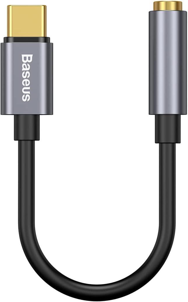 Адаптер Baseus Type-C Male to 3.5 mm Female Audio L54, Grey (CATL54-0G)