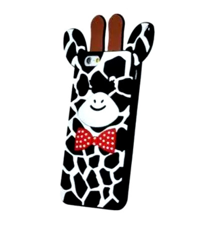 Силіконовий чохол для iPhone 6/6s - Жираф, Чорний