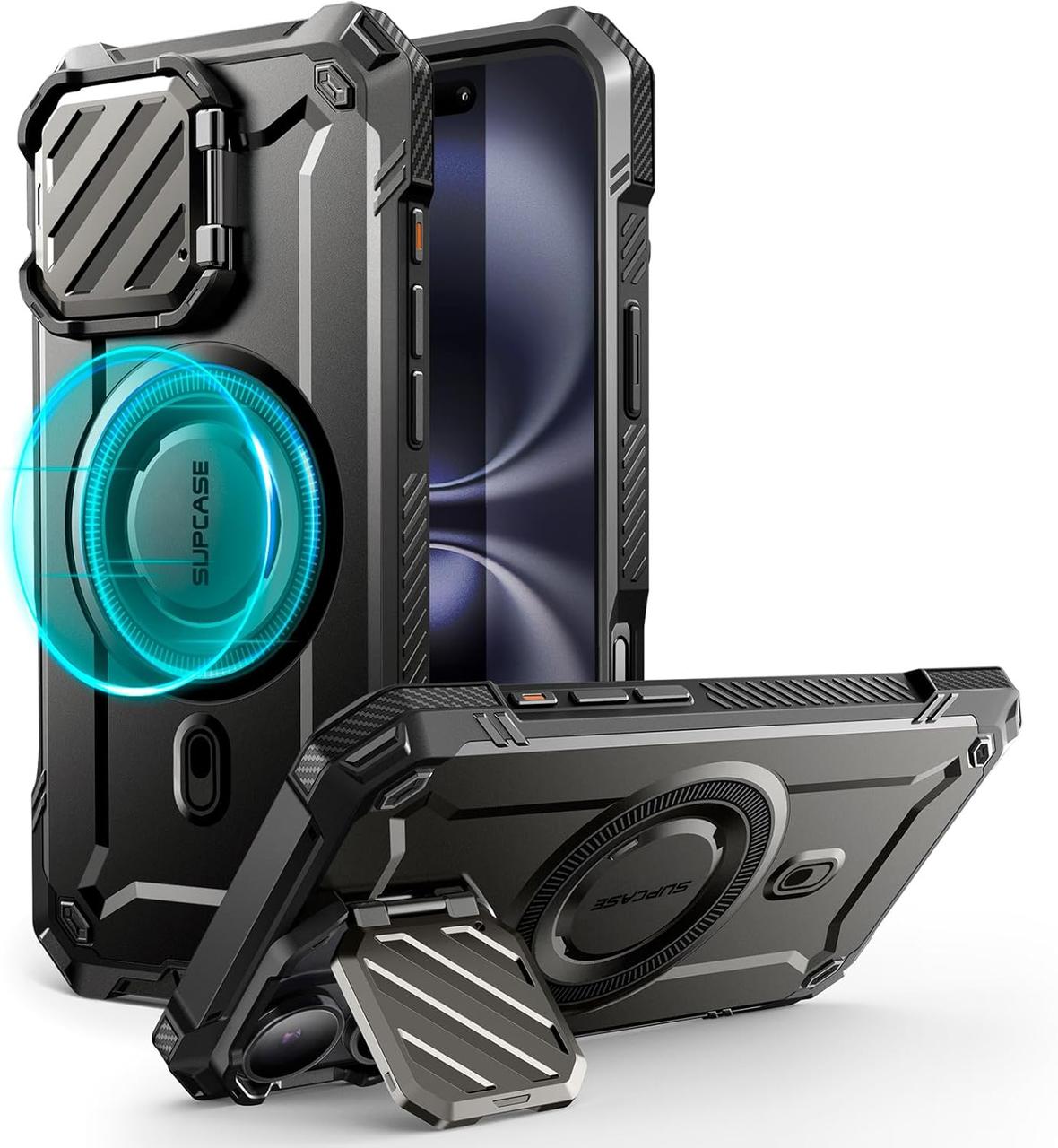 Чохол Supcase для iPhone 16 (6.1'') - Unicorn Beetle XT Mag, MagSafe, Black (843439150287)