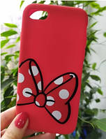 Силіконовий чохол для iPhone SE 2022/2020/8/7 - 3D Бант, Червоний