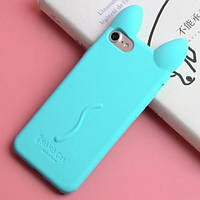 Силіконовий чохол для iPhone SE 2022/2020/8/7 - Вушка Кота CoCo Cat, М'ятний