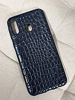 Чохол для Samsung Galaxy M20 - Під шкіру крокодила, Чорний