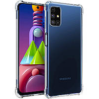 Силіконовий чохол для Samsung Galaxy M51 — Прозорий (посилені кути)
