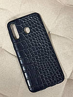 Чохол для Samsung Galaxy M30 - Під шкіру крокодила, Чорний