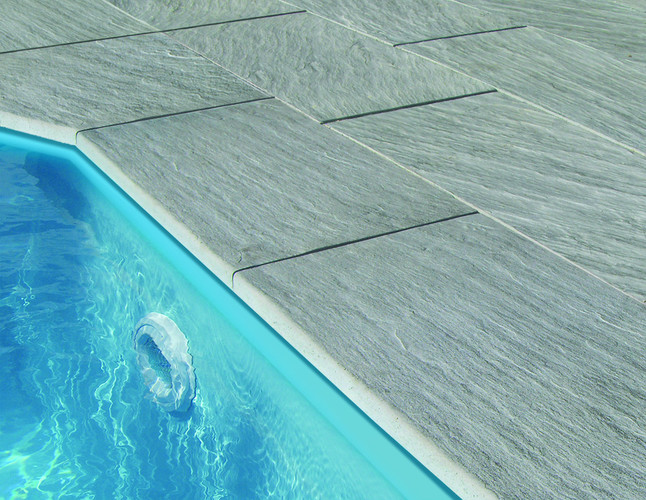 Камінь 33 бортовий 66х33х3 см, NOVASCHISTE, тон Gris, фото 1