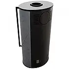 Піч-камін на дровах Kratki ERIK Ø 150. Сучасне опалення в опорядженій кераміці GRAFITE SATIN зі сталі, фото 5