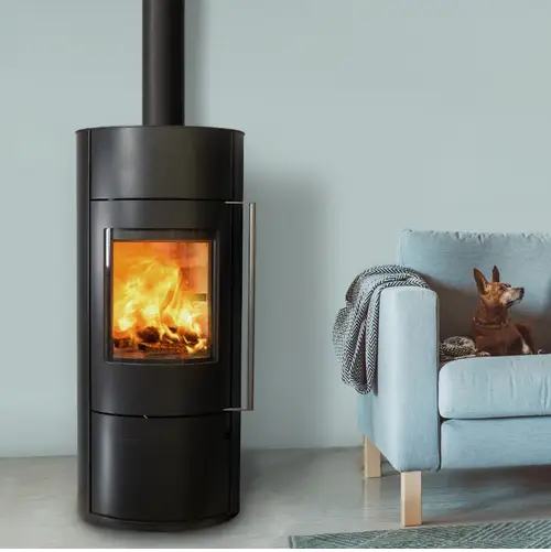 Конвекційна піч овальна Color Stove Si_7 L BLACK STEEL, фото 1