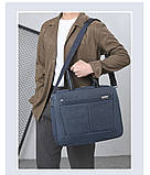 Сумка для ноутбука Mеланж тканинна Унісекс ОПТ, фото 3