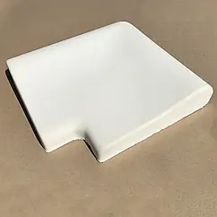 Копінговий камінь HR кутовий зовнішній 30 см, бортовий для басейну (білий)