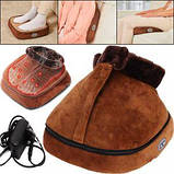 Грілка для ніг вібромасажер електричний 2в1 Вібромасажер-грілка для всього тіла Supretto 2 в 1 із застібкою, фото 5