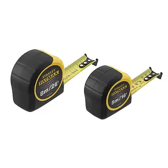 Рулетки вимірювальні FatMax®,5м/16х25мм + 8/26х25, у хромованому корпусі STANLEY FMHT81745-0, фото 1