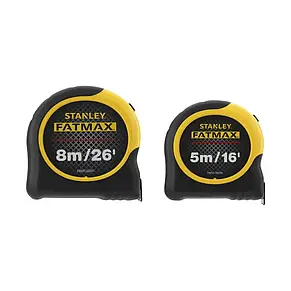 Рулетки вимірювальні FatMax®,5м/16х25мм + 8/26х25, у хромованому корпусі STANLEY FMHT81745-0, фото 3