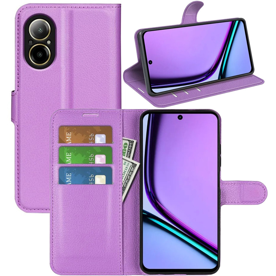 Чохол-книжка Litchie Wallet для Realme C67 4G Violet