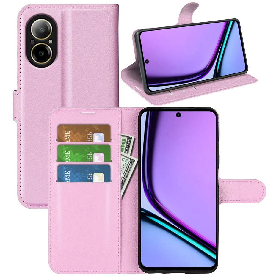 Чохол-книжка Litchie Wallet для Realme C67 4G Light Pink