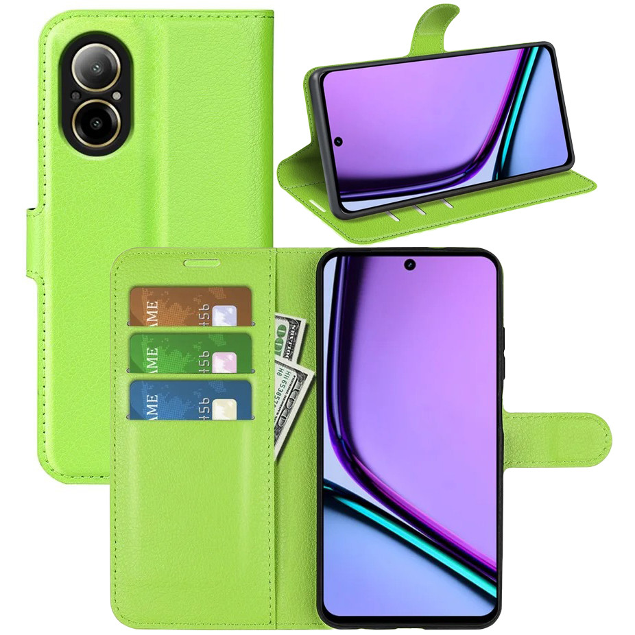 Чохол-книжка Litchie Wallet для Realme C67 4G Light Green