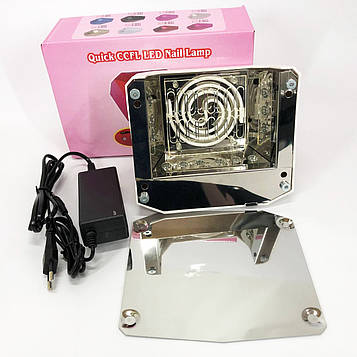 Сушарка для нігтів UV LAMP CCF+LED портативна біла для майстра швидка полімеризація 30 сек